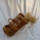Old baker's basket with size portage handle: height -80cm- diameter -47cm-