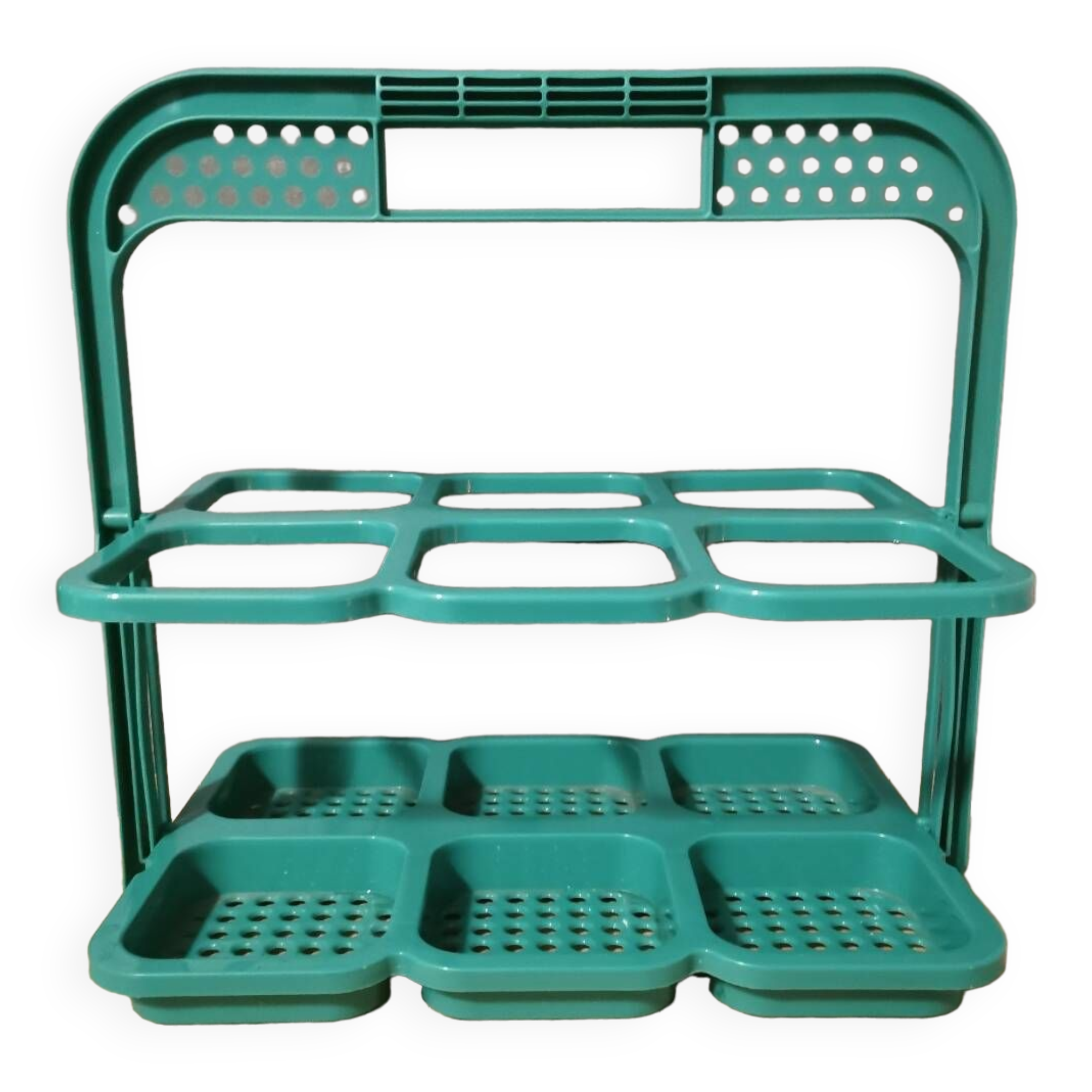 Vintage folding bottle holder