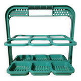 Vintage folding bottle holder