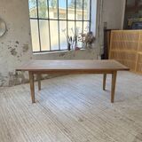 Table de ferme en pin et chêne