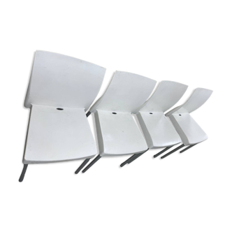 Pedrali Ice 800 , Chaises de jardin italiennes lot de 4