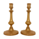 Old golden candles-candelabra bronze