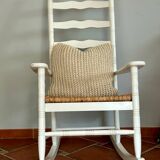 Chaise berçant rustique
