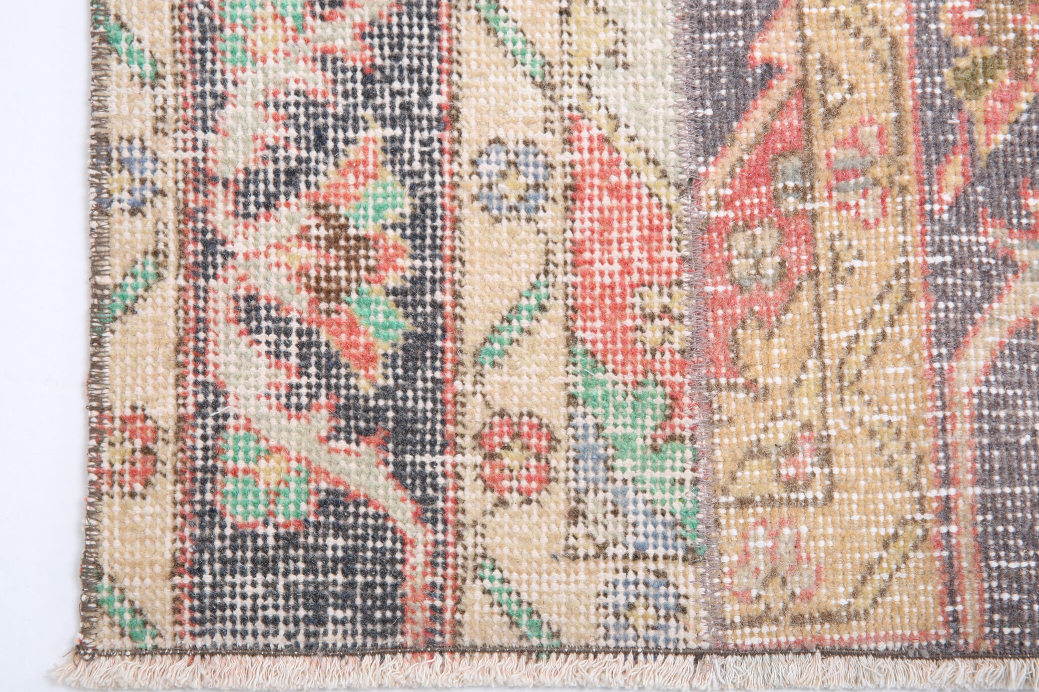 2x11 turkish vintage patchwok rug, 2x11 patchwork runner