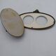 Oval brass photo frame circa 1900.