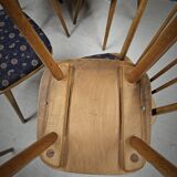 Lot of 6 bistro bar chairs from the 1960s