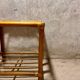 Table basse en rotin vintage