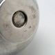 Mid-century modern sugar bowl, silver-plated brass, Poland, 1960s