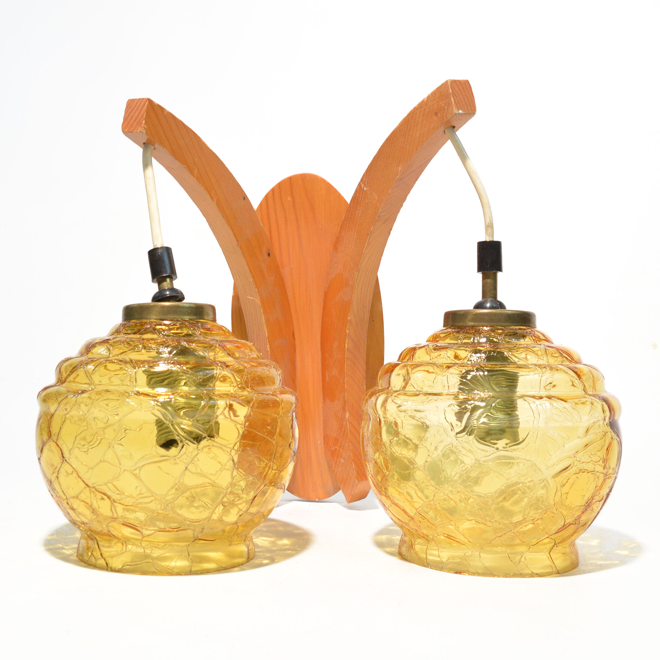 1970s mid-century modern Wall lamp, Elektrotechniczna Spółdzielnia Inwalidów, Nowa Huta