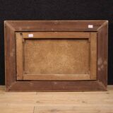 19th century Italian signed bucolic landscape painting