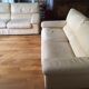 Pair of grained leather sofas Duvivier iconic model Maillol 1990