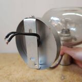 Vintage chrome metal wall light 1970s Sciolari style