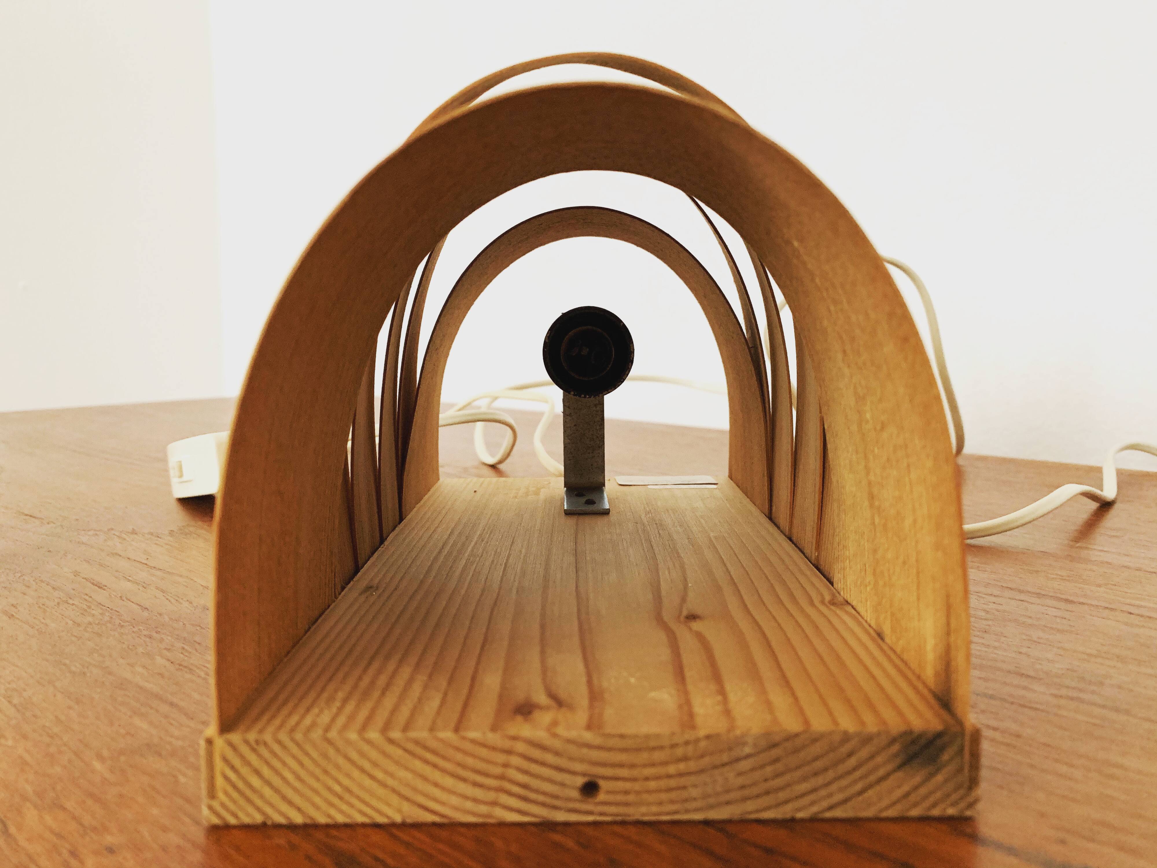 Swedish Wooden Wall Lamp by Hans Agne Jakobsson for Ellysett Markaryd
