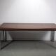 No. 3055D table desk and No. 3076 credenza extension from the Pfister Executive Office Collection for KnollStudio, circa 1988