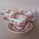 English mocha cups "Windsor" pink Ridgway (Staffordshire)