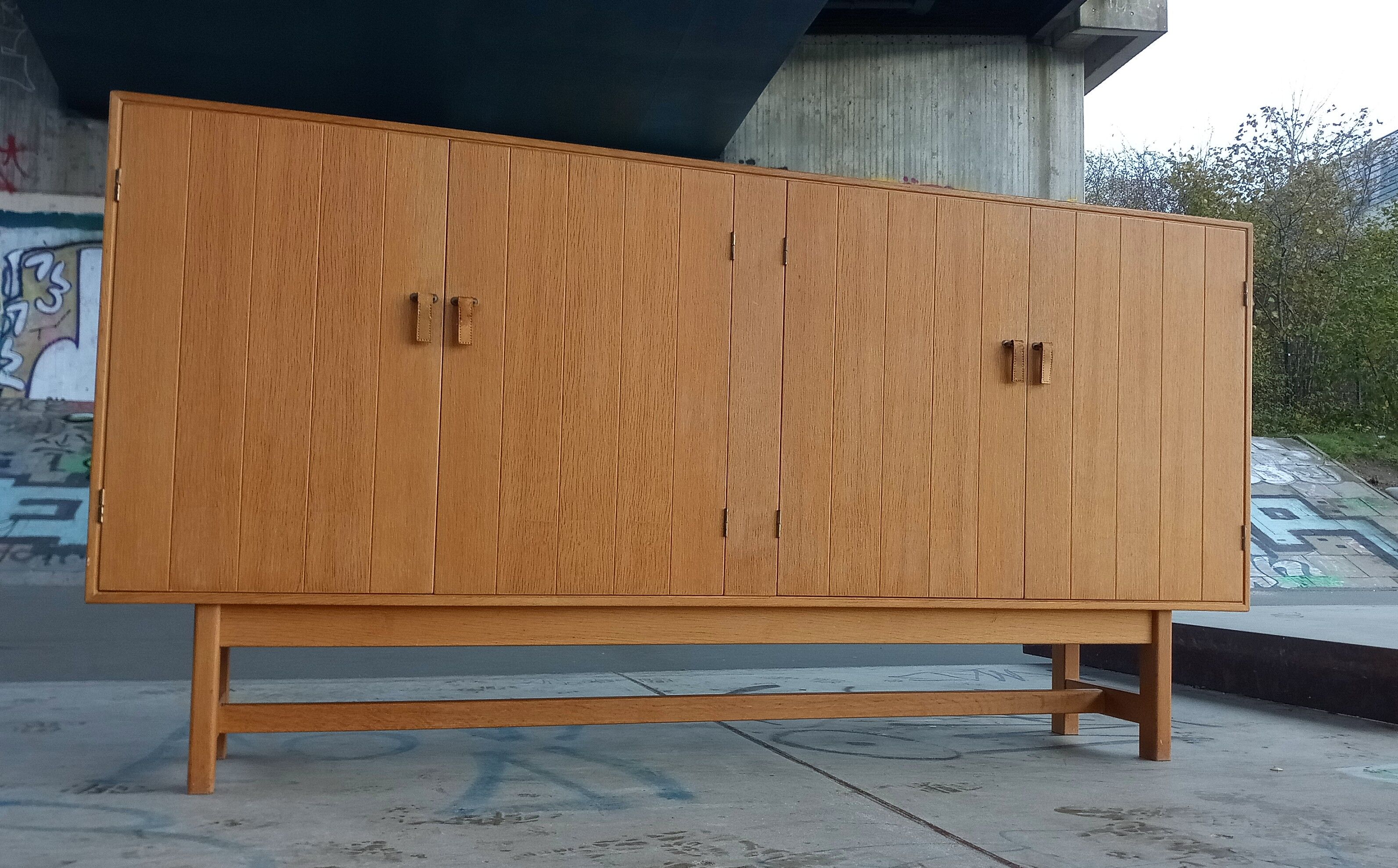Danish highboard in oak by Kurt Ostervig for KP Möbler