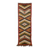 2 x 6 ft - jute/wool kilim runner,handmade,home decor,bed side runner,multicolour rugs/carpet.
