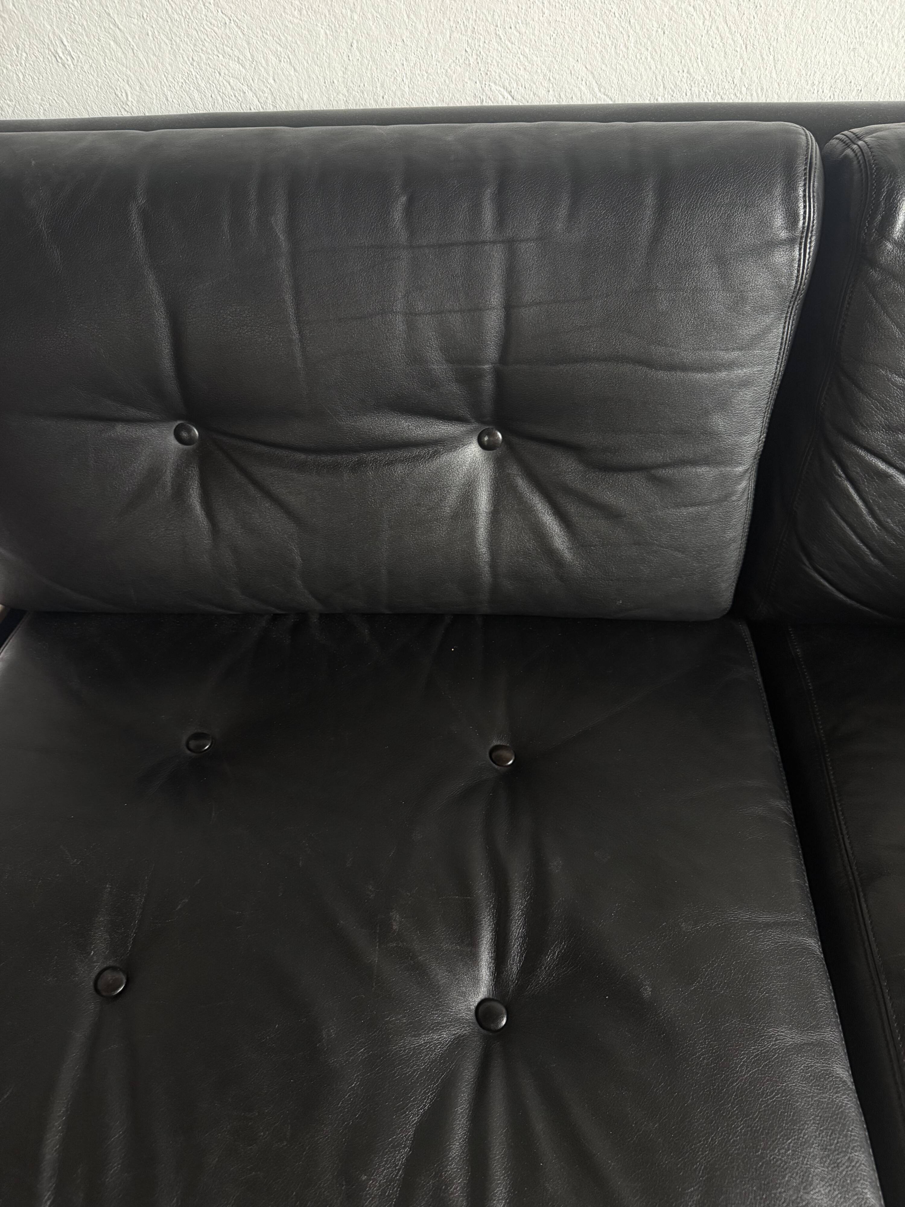 Leather canapé International furniture 70's