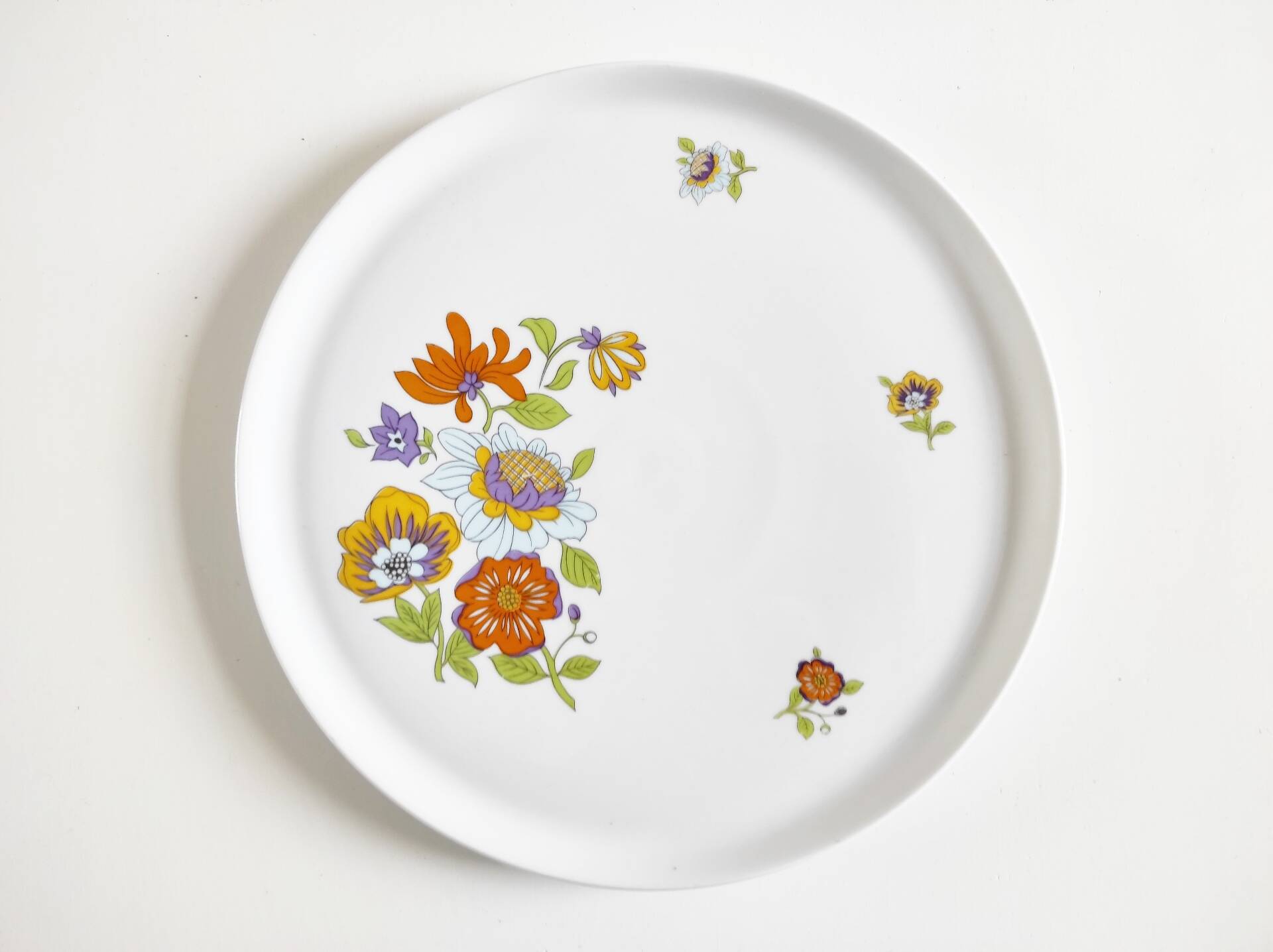 Plat bavaria Saint Amand fleurs imprimées