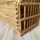 Rattan cat transport basket