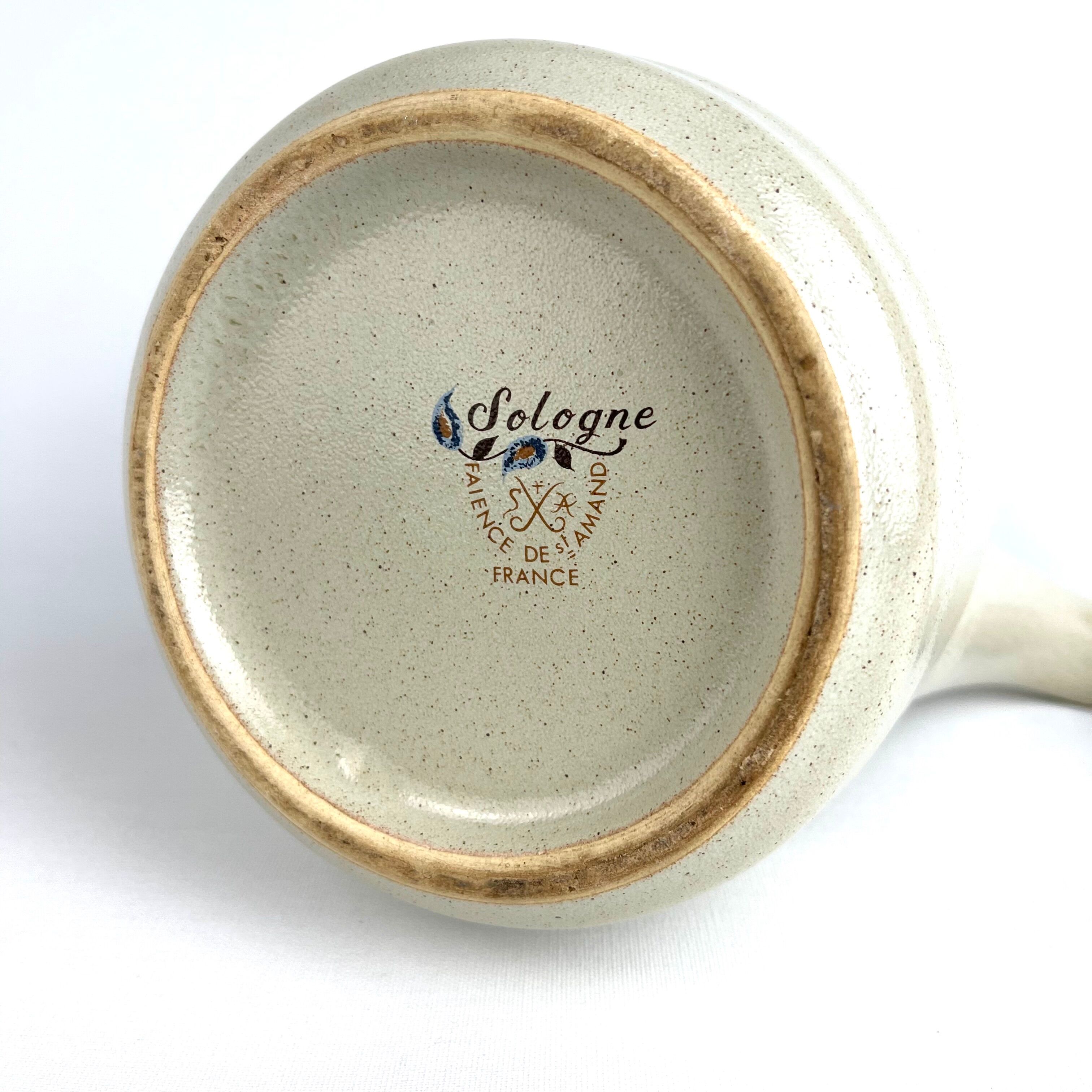 Saint Amand enamelled sandstone cafeteria decor Sologne