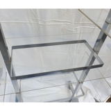 Metal and plexiglass shelf