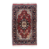 Tapis vintage du Moyen-Orient Hamadan fait main en laine – 60 x 98 cm