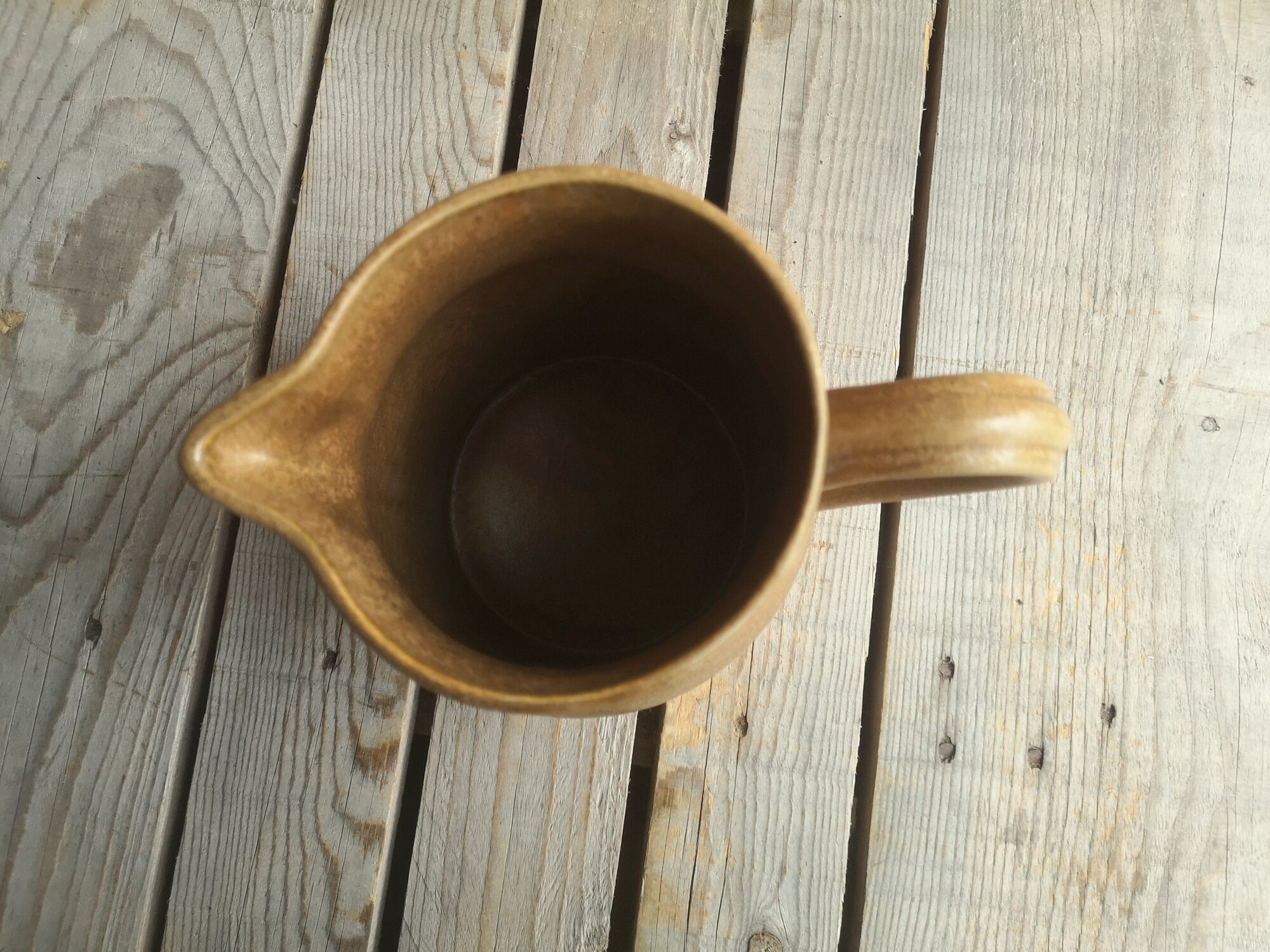 Brown Grepots Digoin sandstone pitcher