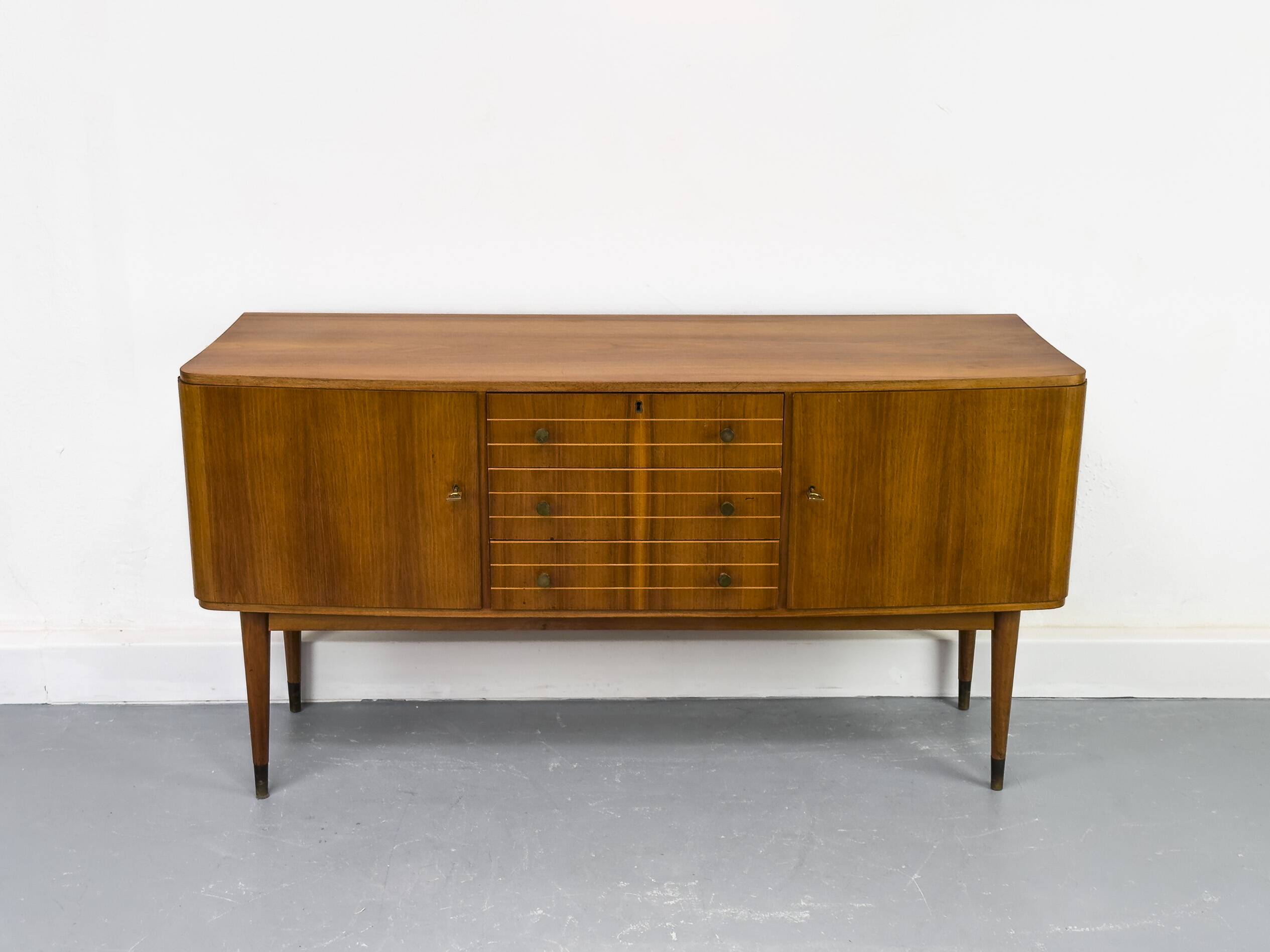 Mid-Century Sideboard in Walnut, 1950s