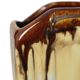 Belgian Art Deco Turquoise Earthenware Vases, Thulin, 22 cm