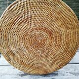 Rattan round tray