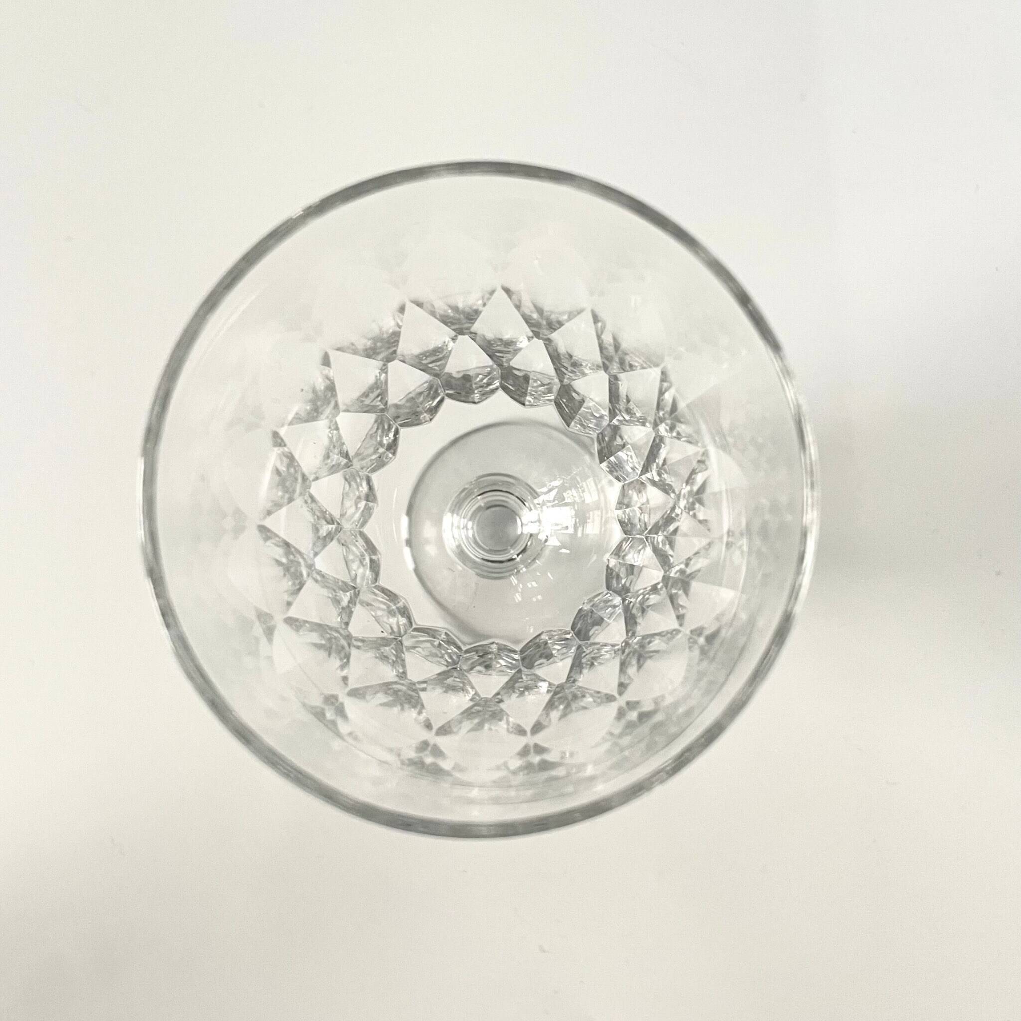 2 Baccarat crystal "Armagnac" model wine glasses