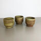 Ensemble de 3 vases en céramique de studio par Piet Knepper pour Mobach Pays-Bas 1970