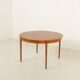 Table extensible en teck danois avec 2 allonges, années 1960.