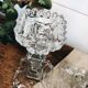 Duo de bougeoirs en verre
