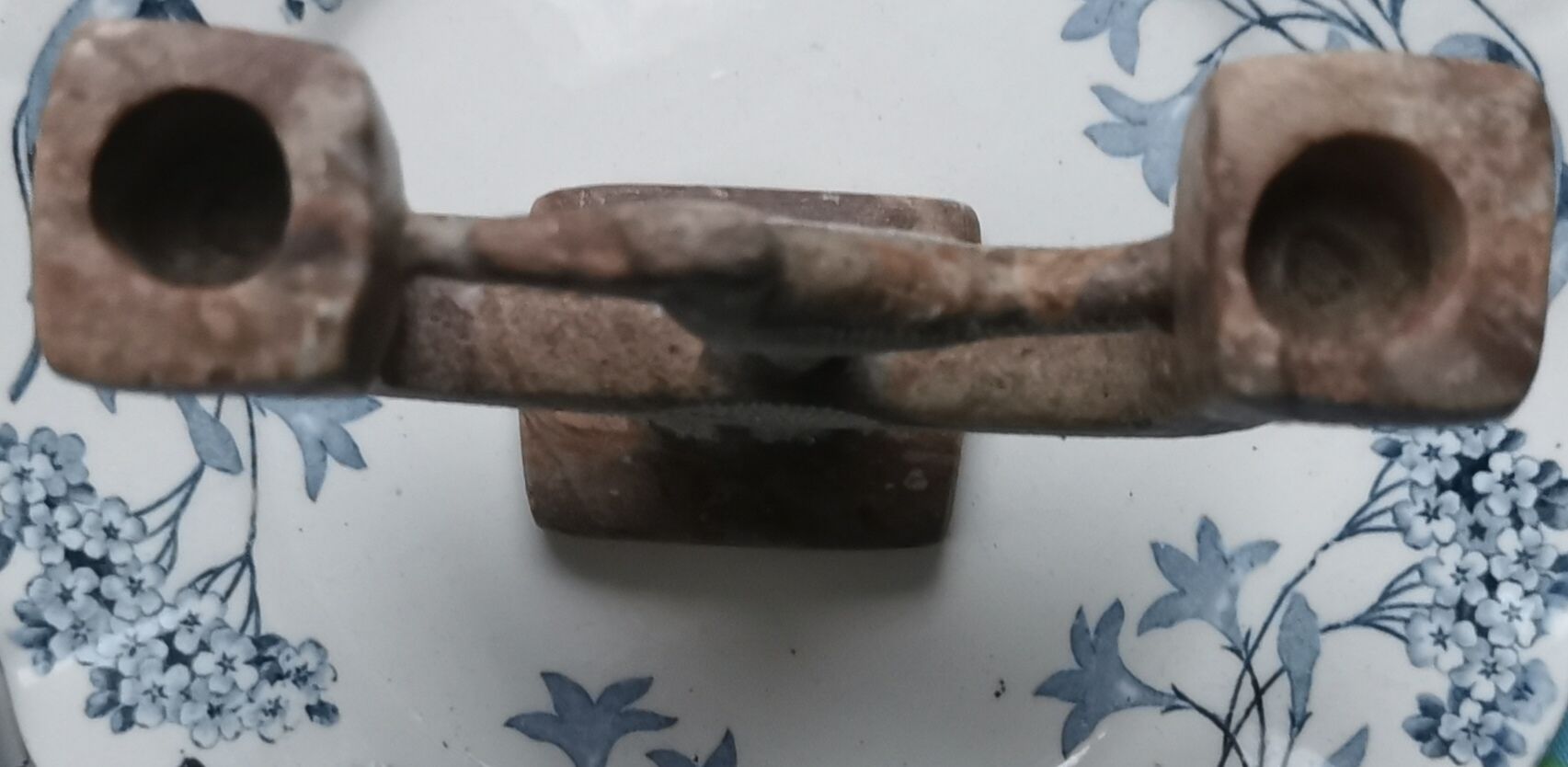 Ethnic stone candle holder