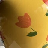 Large yellow lamp base with orange tulip shades, H46 D24