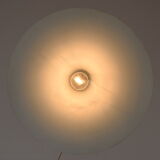 Mid-century Orange Lacquered Metal Pendant,circa 1980's.
