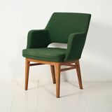 Oslosund armchair by Kinnarps in forest green, 1950s