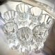 Set of 7 crystal liqueur/shooter glasses