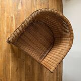 Fauteuil en osier