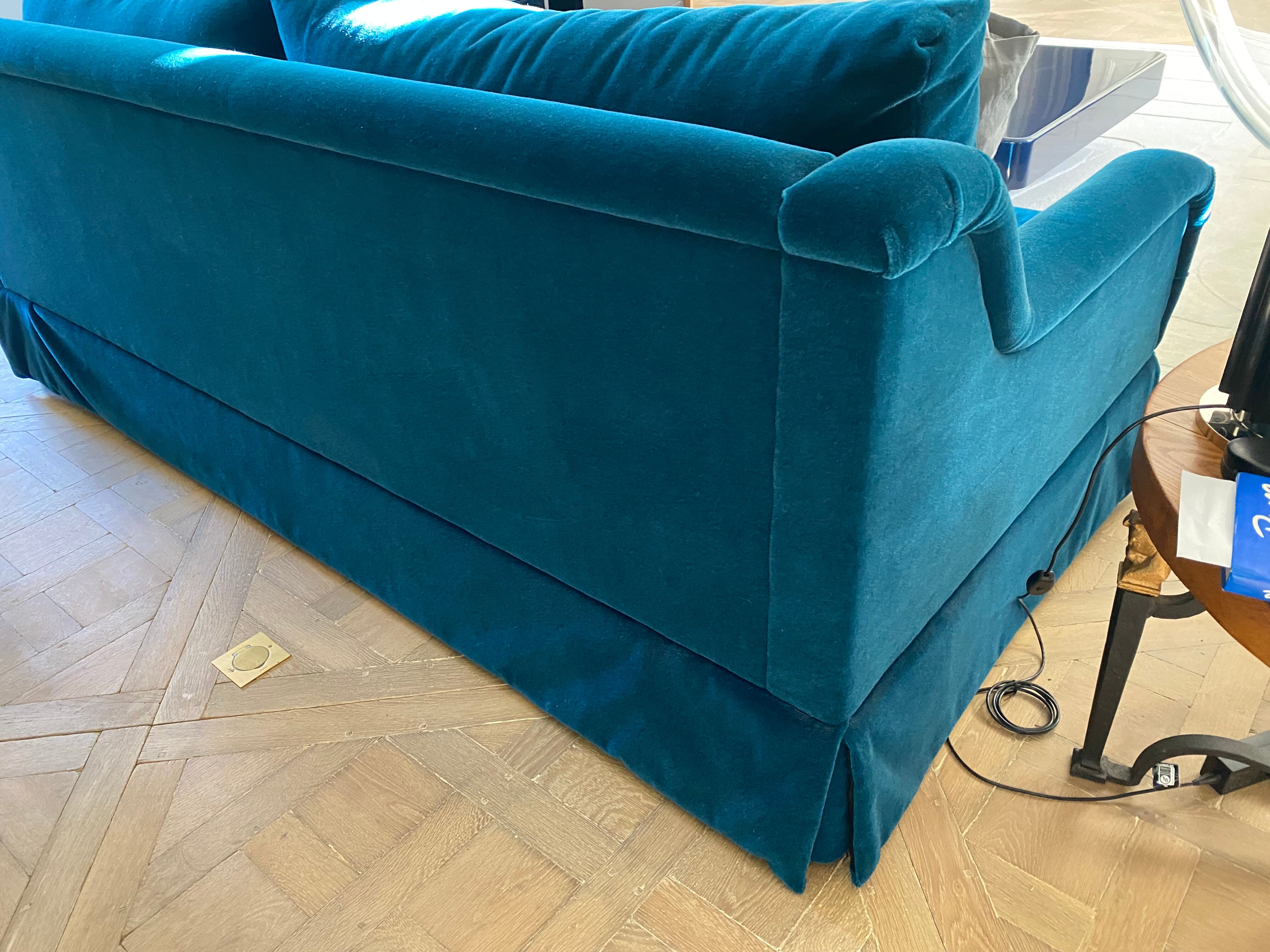 Sofa velvet Mohair from Pierre Frey