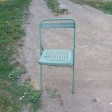 chaises pliante en fer marque JUVIGNET de parc ou jardin