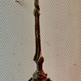 Tripod candle holder in bronze " cerf " XIXth vennerie