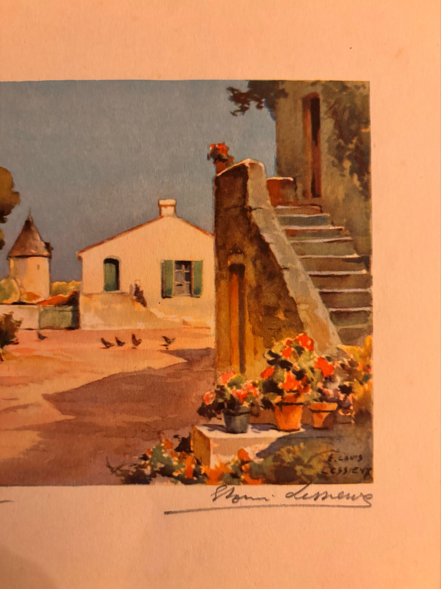 2 Estampes Anciennes / Lithographies. Île d'Oléron par Louis Lessieux
