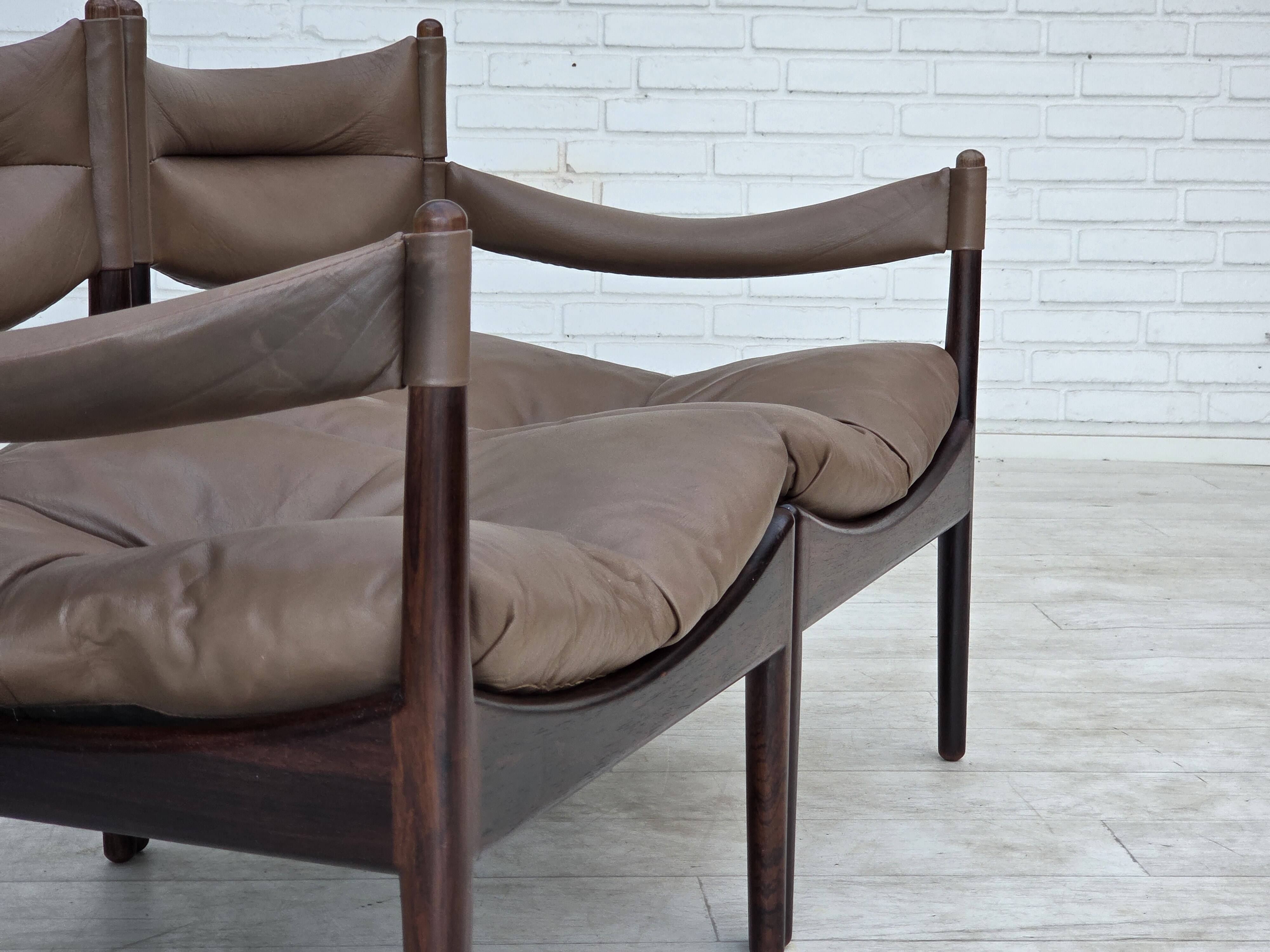 1970s, Danish design by Kristian Vedel, modular sofa, model Modus.