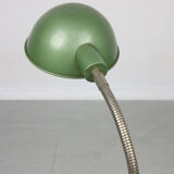 Vintage green gooseneck table lamp