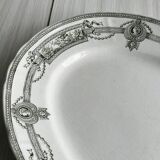 Plat ancien en terre de fer Saint Amand et Hamage