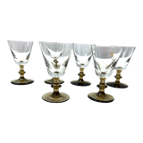 6 shot shot shot glasses in smoked glass in Breizistal Luxe box