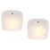 A pair of glass wall sconces by Kalmar, Austria, 1960s.